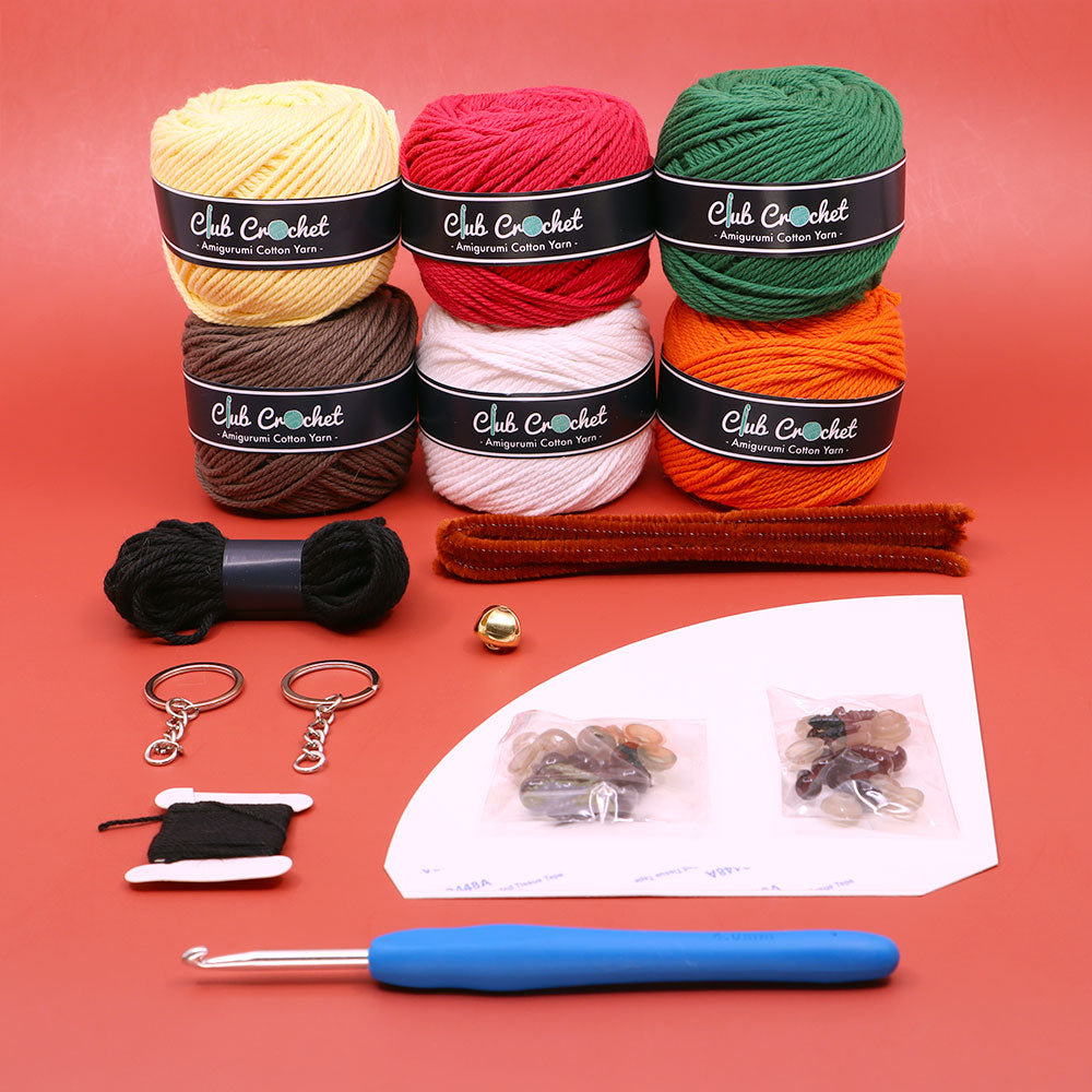Seasonal Crochet Kit: Holiday Hooks - Fall Themed Learn to Crochet Kit