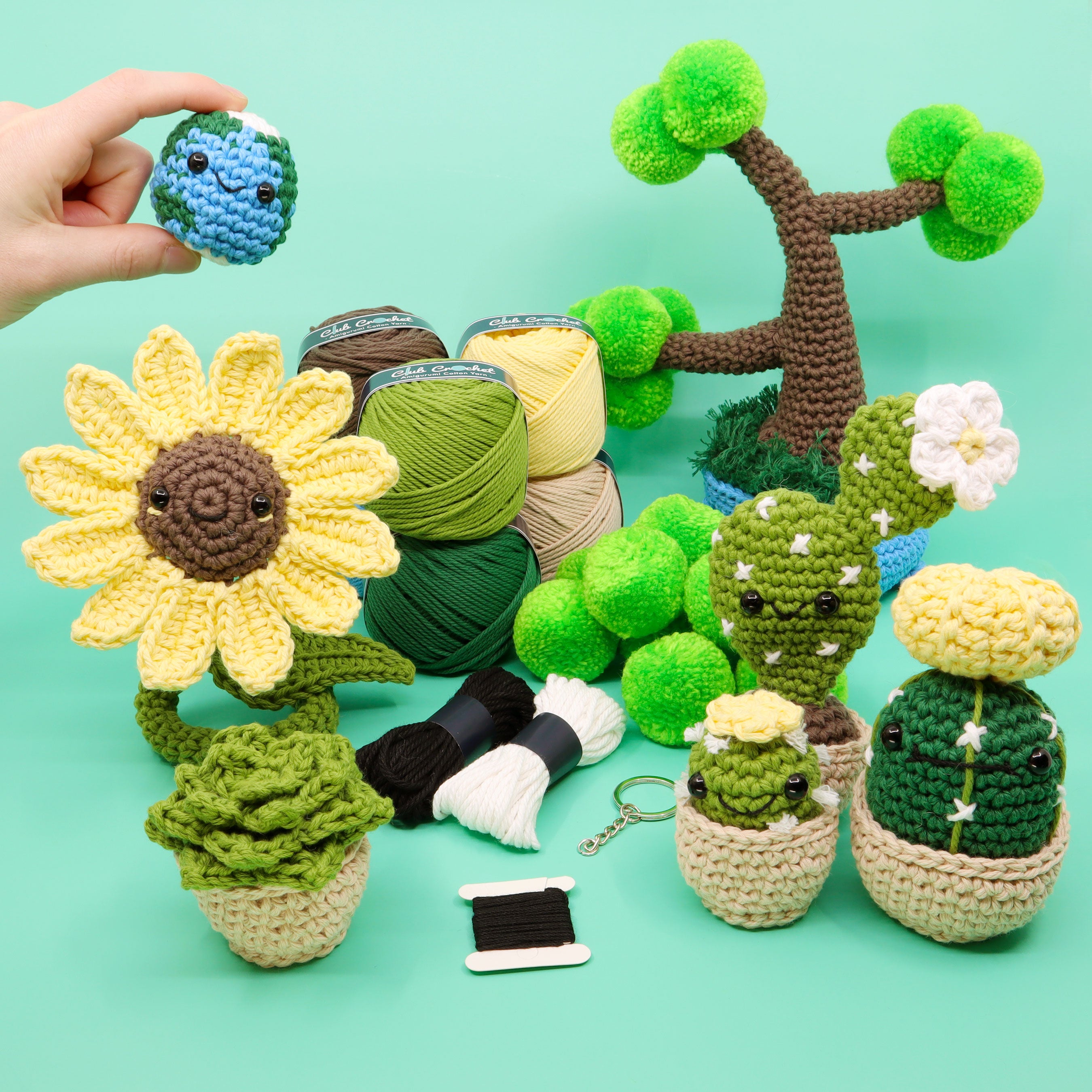 crochet potted plants Seasonal Crochet Kit: Photosynthesis