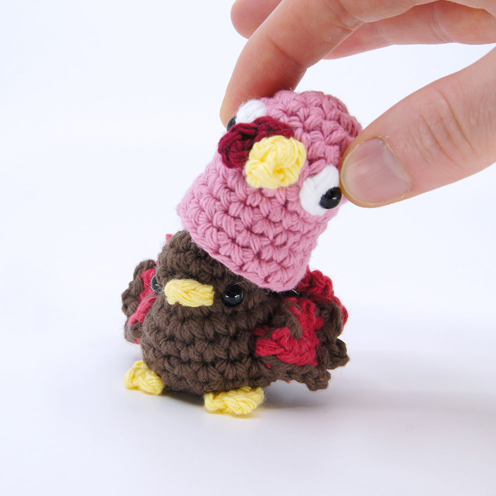 Turkey Birb Crochet Pattern - Thanksgiving PDF and Video Tutorial