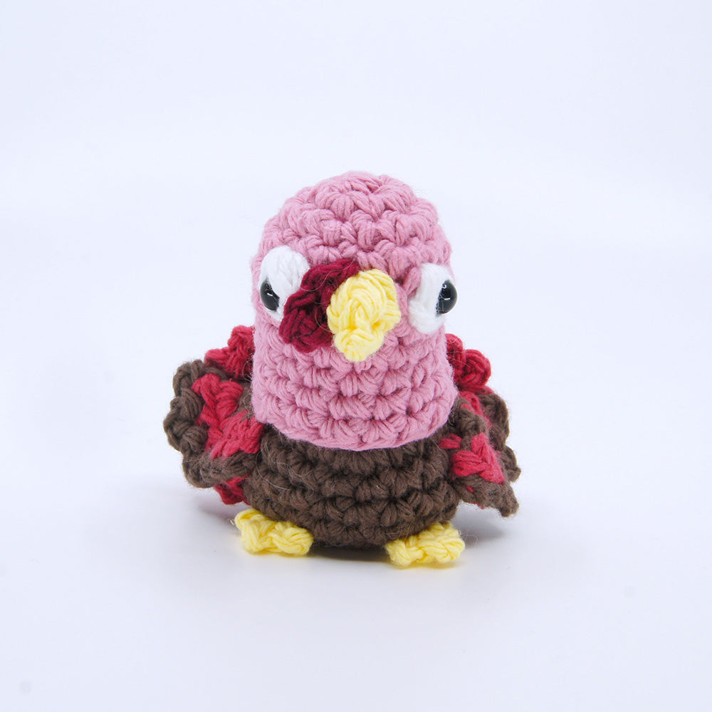 Turkey Birb Crochet Pattern - Thanksgiving PDF and Video Tutorial