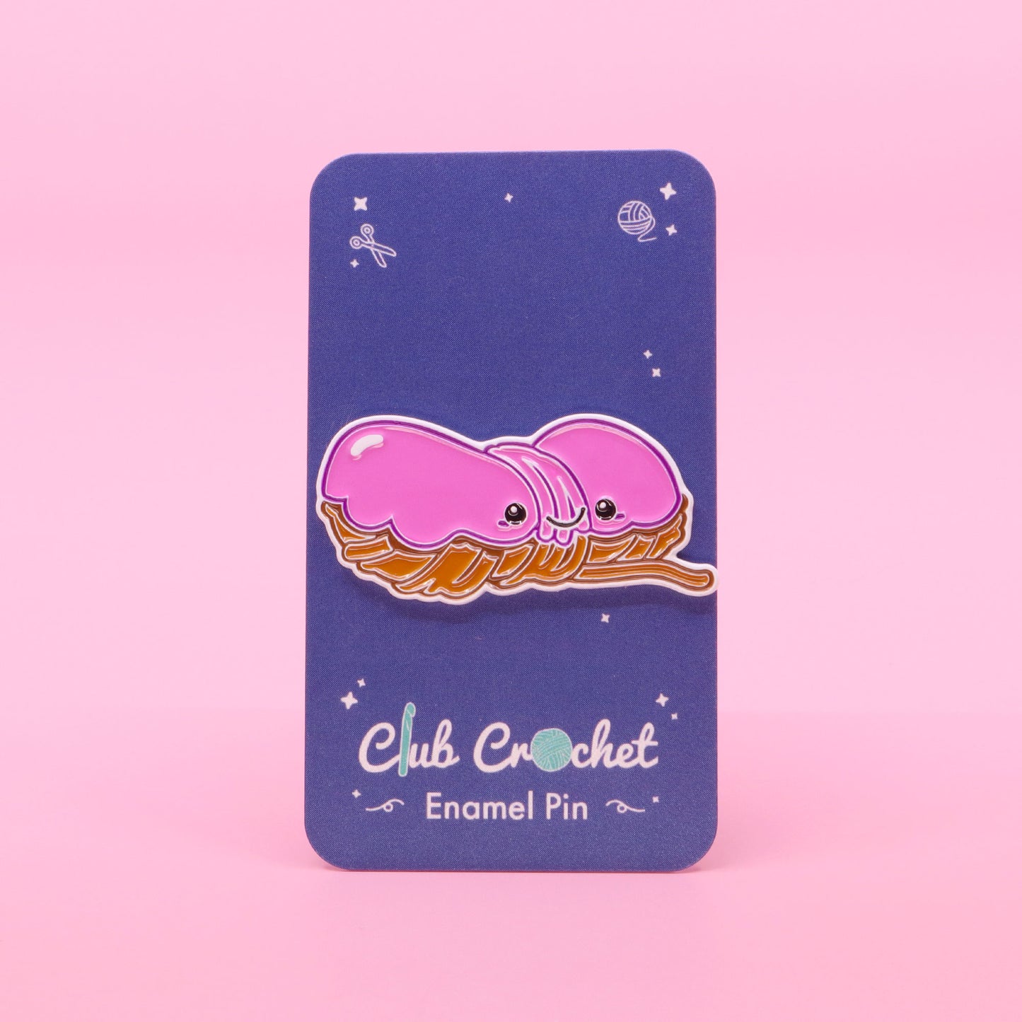 Yarn Donut Magnetic Pin - Sweet Stitches Enamel Pin