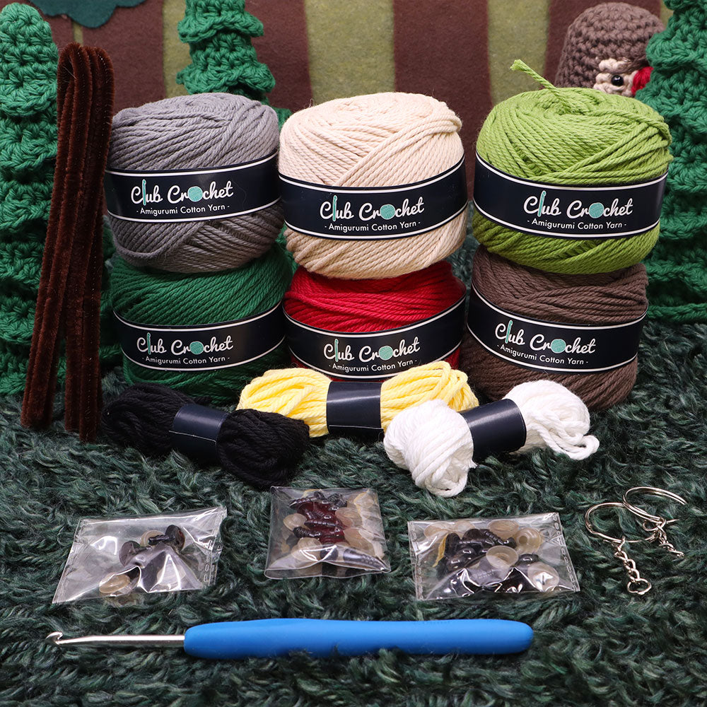 Deluxe Crochet Kit - Wooly Woods