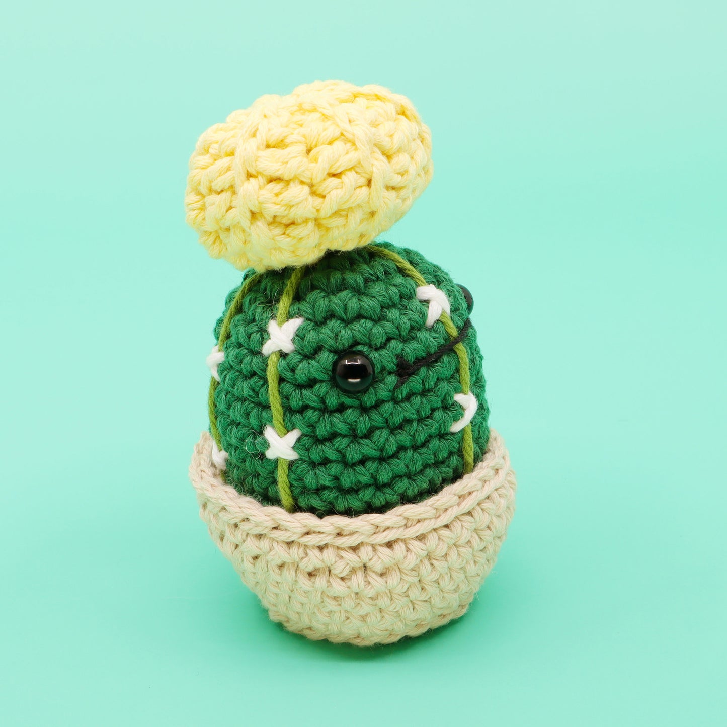 Hunky Cactus Planter Amigurumi Crochet Pattern - Interactive Pattern, Video Tutorial, and PDF