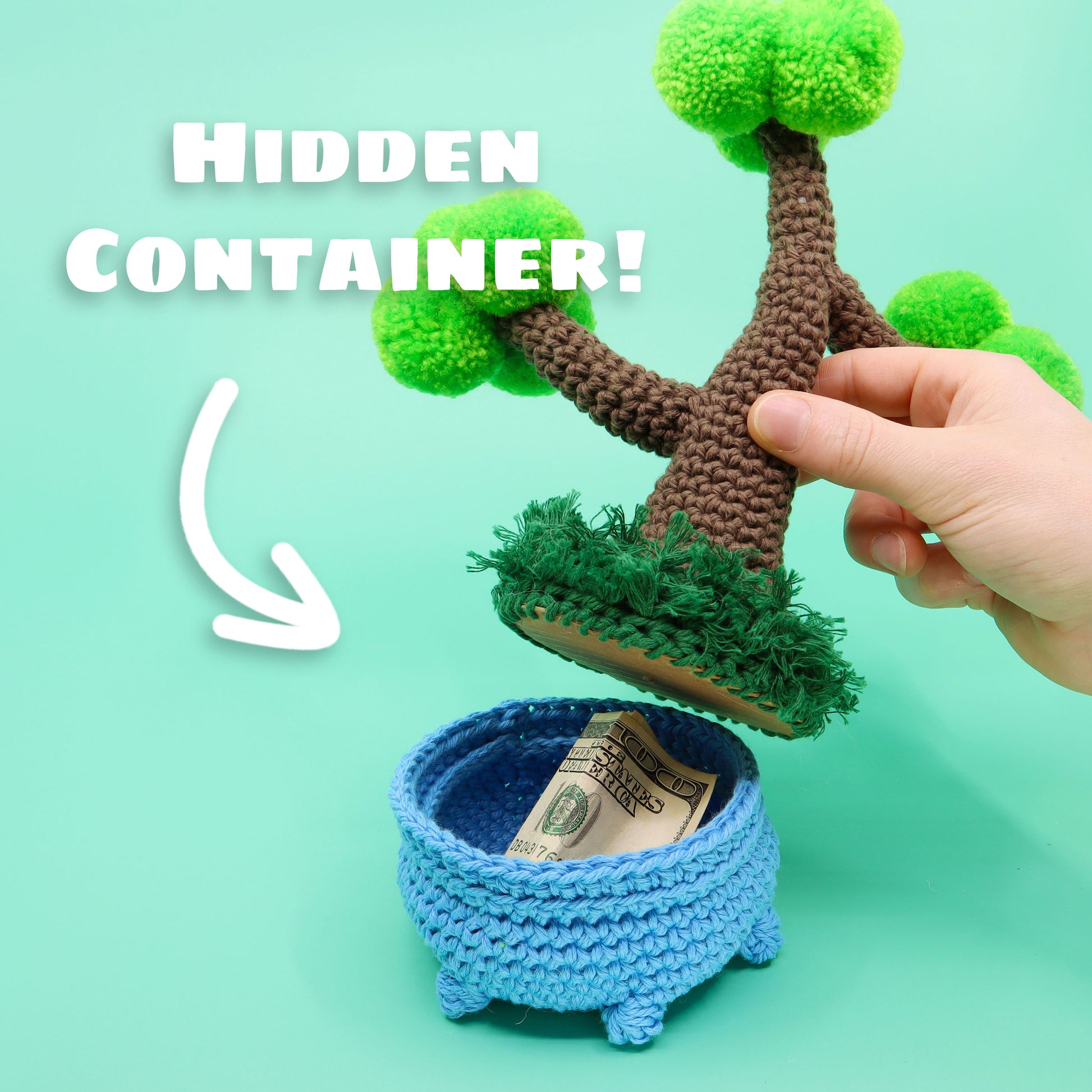 crochet bonsai tree free pattern Bonsai Tree Planter Crochet Pattern