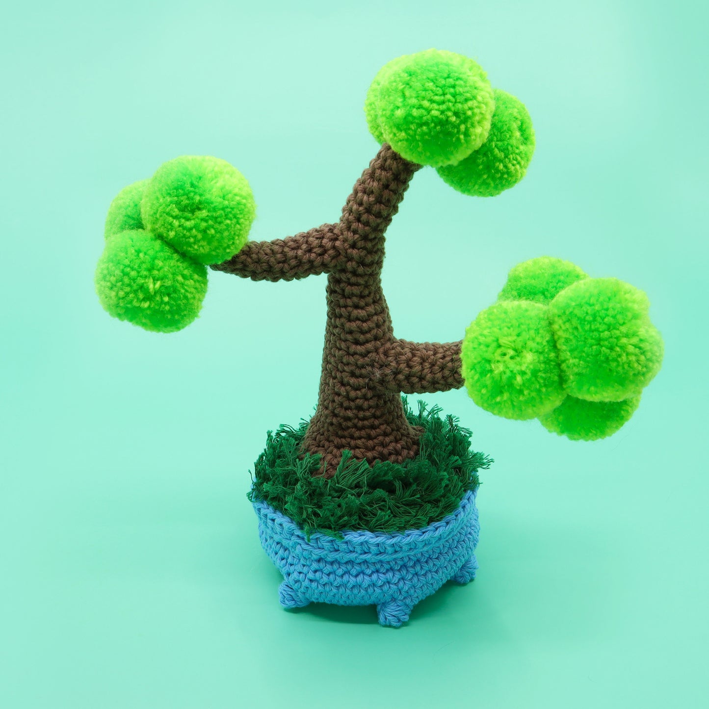 Bonsai Tree Planter Crochet Pattern - Tree and Pot PDF and Video Tutorial