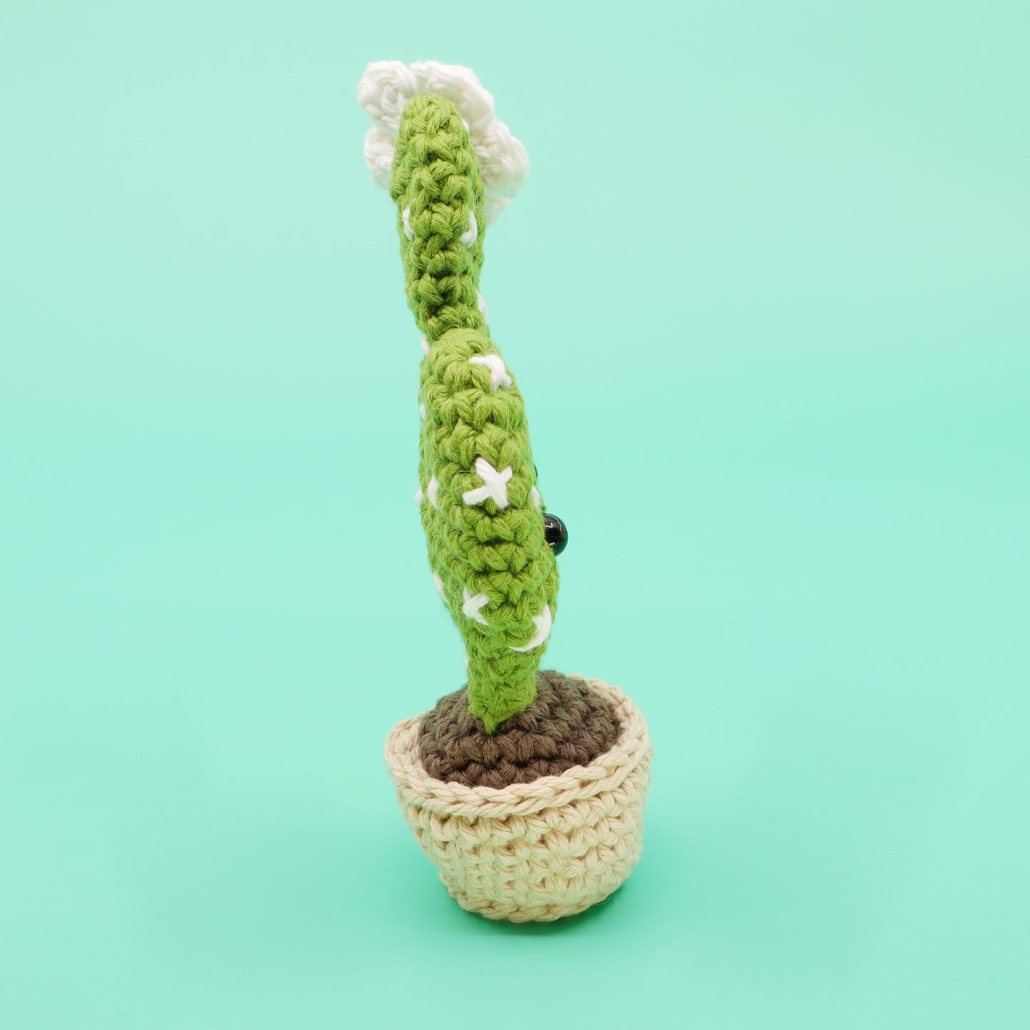 Flat Cactus Planter Amigurumi Crochet Pattern - Interactive Pattern, Video Tutorial, and PDF