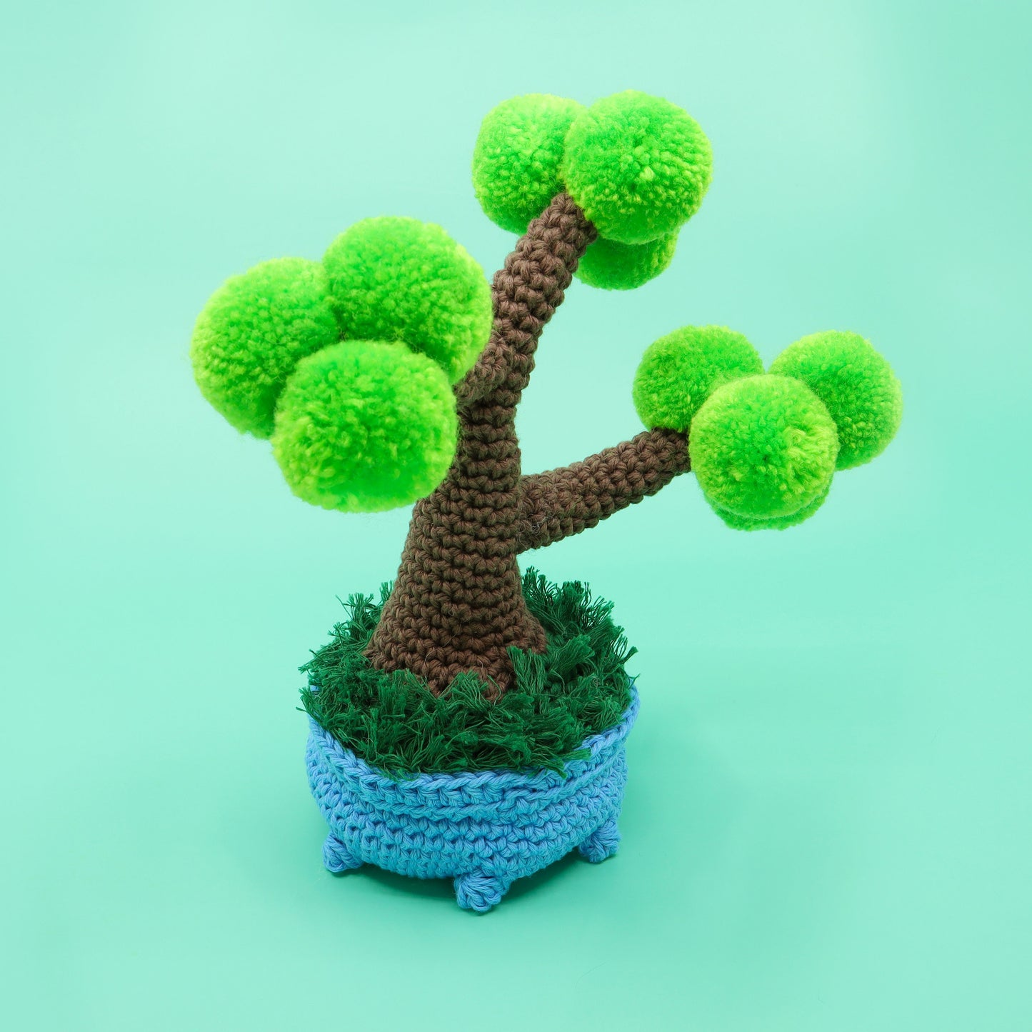 Bonsai Tree Planter Crochet Pattern - Tree and Pot PDF and Video Tutorial