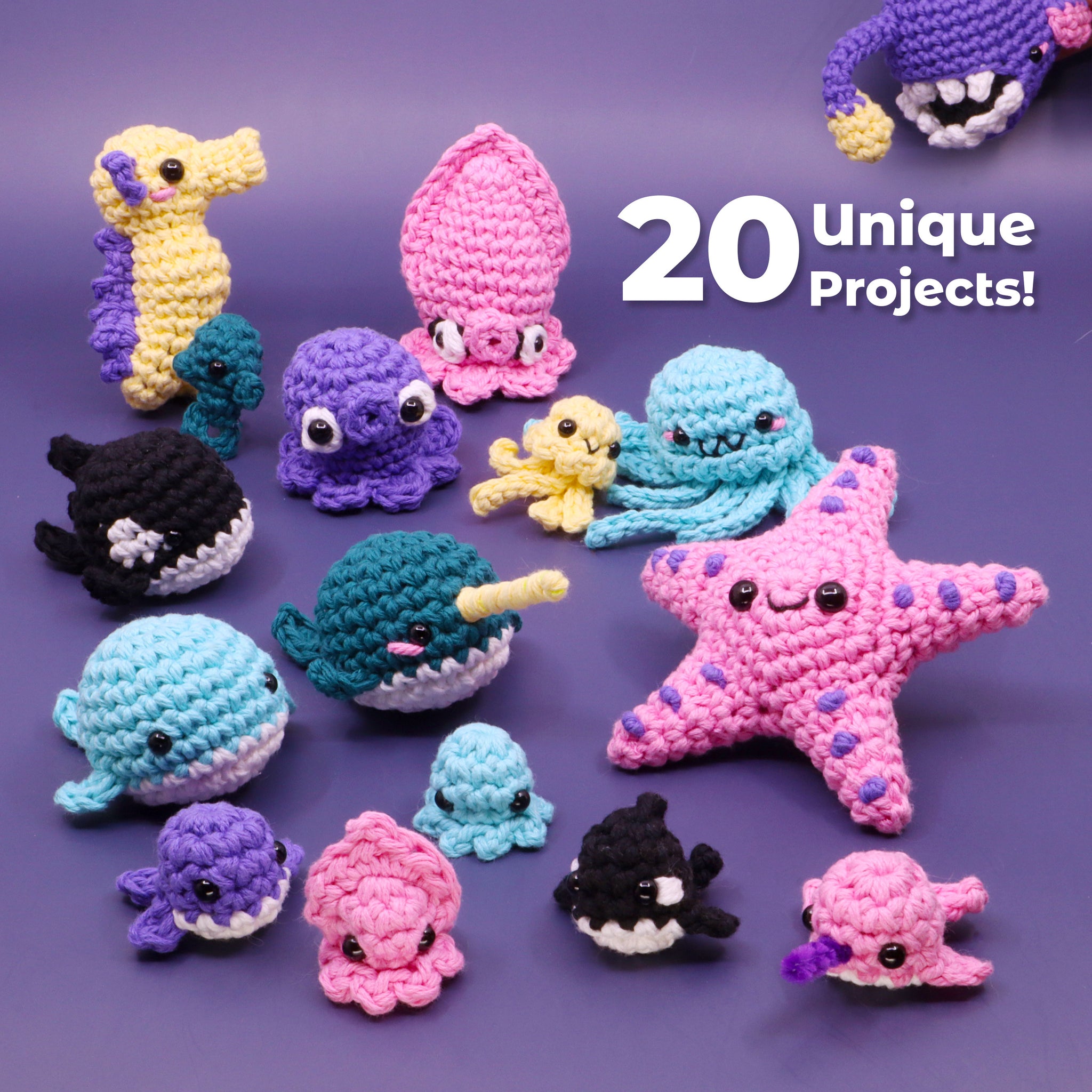 Under the Sea Crochet Pattern Bundle - 20 Beginner to Advanced Amiguru ...
