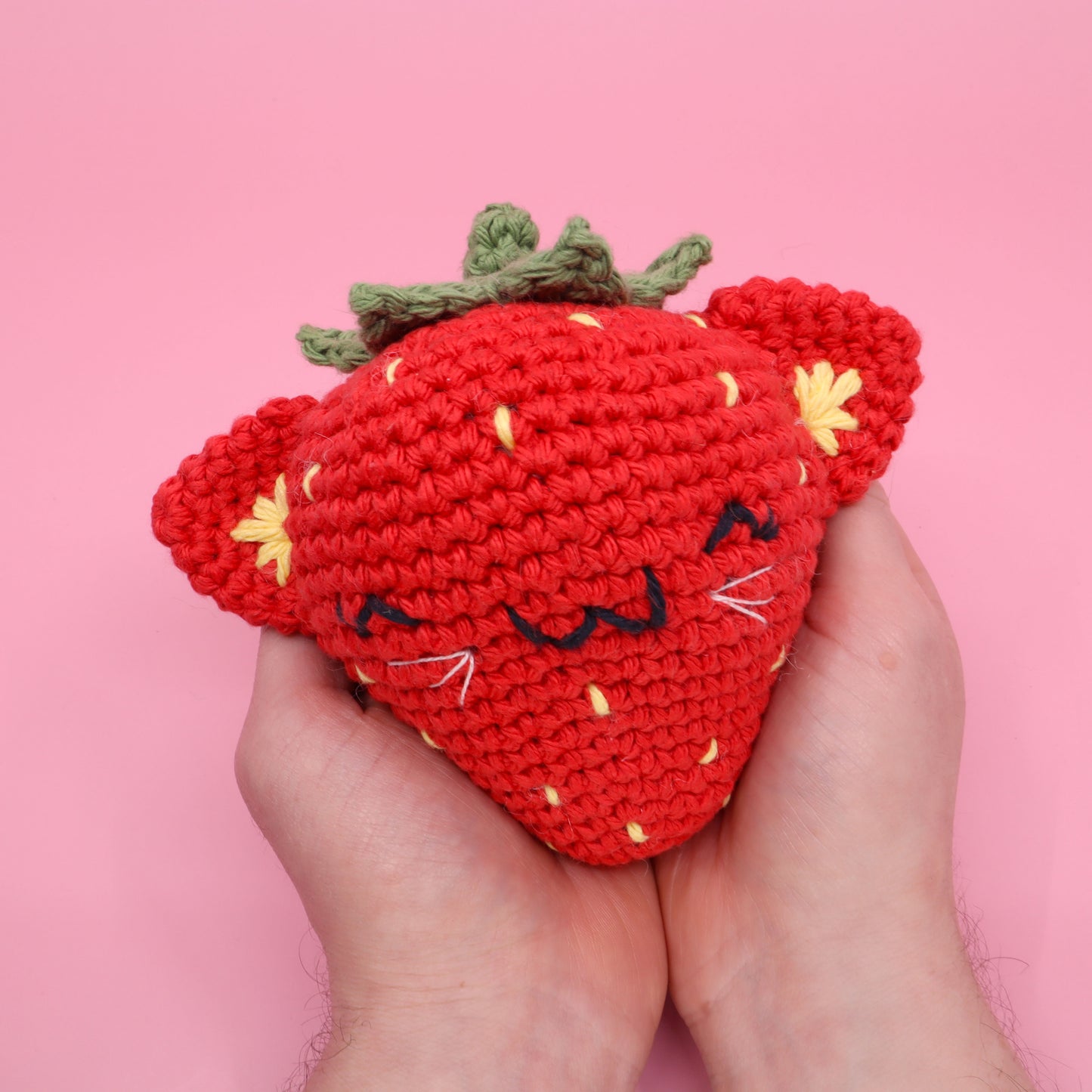 Giant Strawberry Beginner Amigurumi Crochet Kit